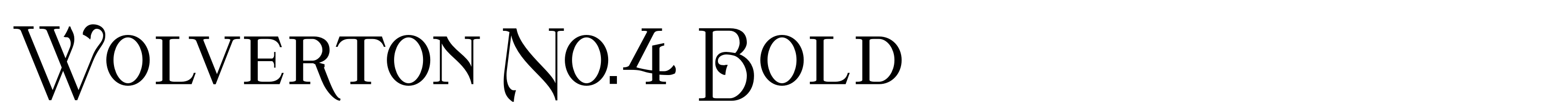 Wolverton No.4 Bold